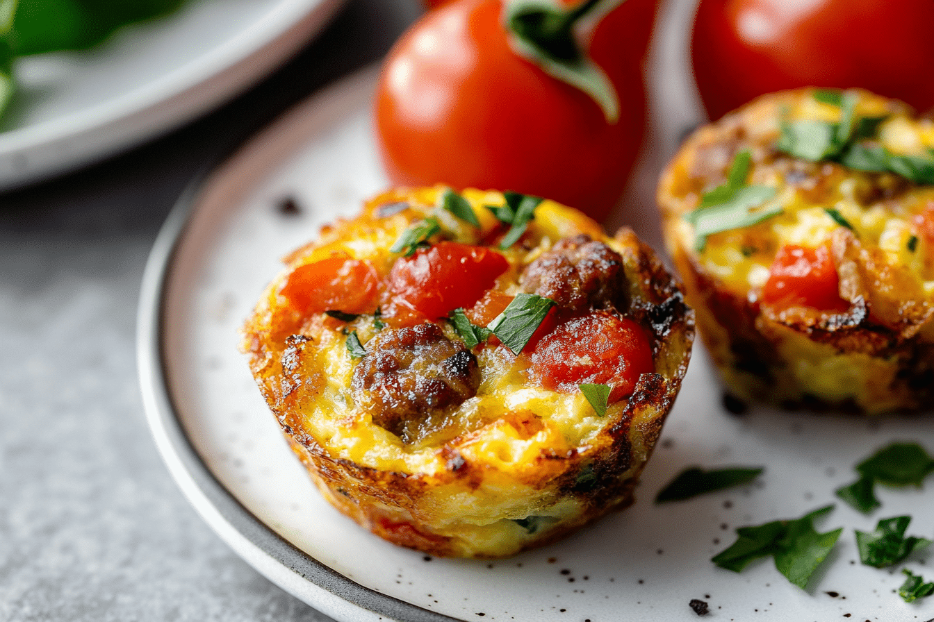 Sausage Hash Brown Egg Muffins