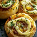 Savory Breakfast Rolls Drizzled With Bearnaise