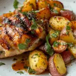 Savoury Herb Roasted Chicken and Crispy Potato Medley Recipe