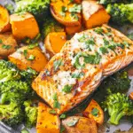 Sheet-pan Salmon With Sweet Potatoes & Broccoli