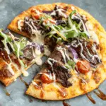 Short Rib Pizza with Smoked Gouda Cream Sauce