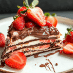 Strawberry Nutella Crepe Cake
