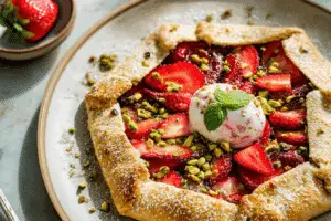 Strawberry & Pistachio Galette