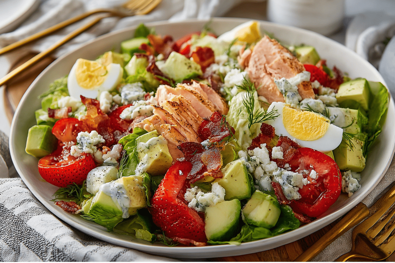 Summer Cobb Salad Recipe with Double Dill Ranch