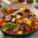 Summer Sausage Skillet with Andouille Sausage