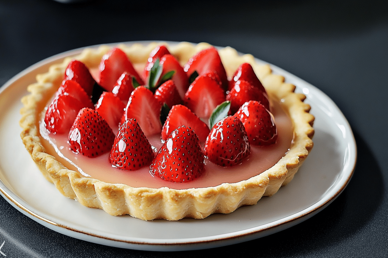 Traditional French Strawberry Tart (Tarte aux Fraises)