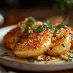 Viral Crispy Garlic Parmesan Crusted Potatoes
