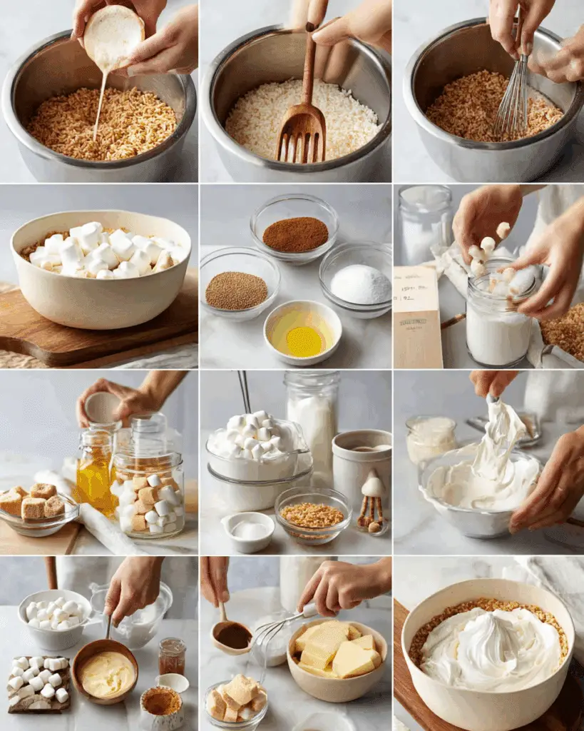 Pressing Rice Krispy crust for no bake cheesecake