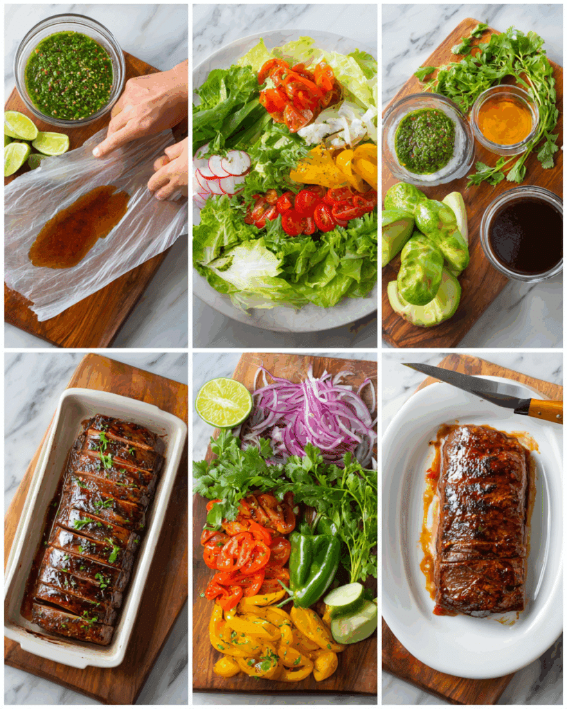 Grilling marinated skirt steak for carne asada