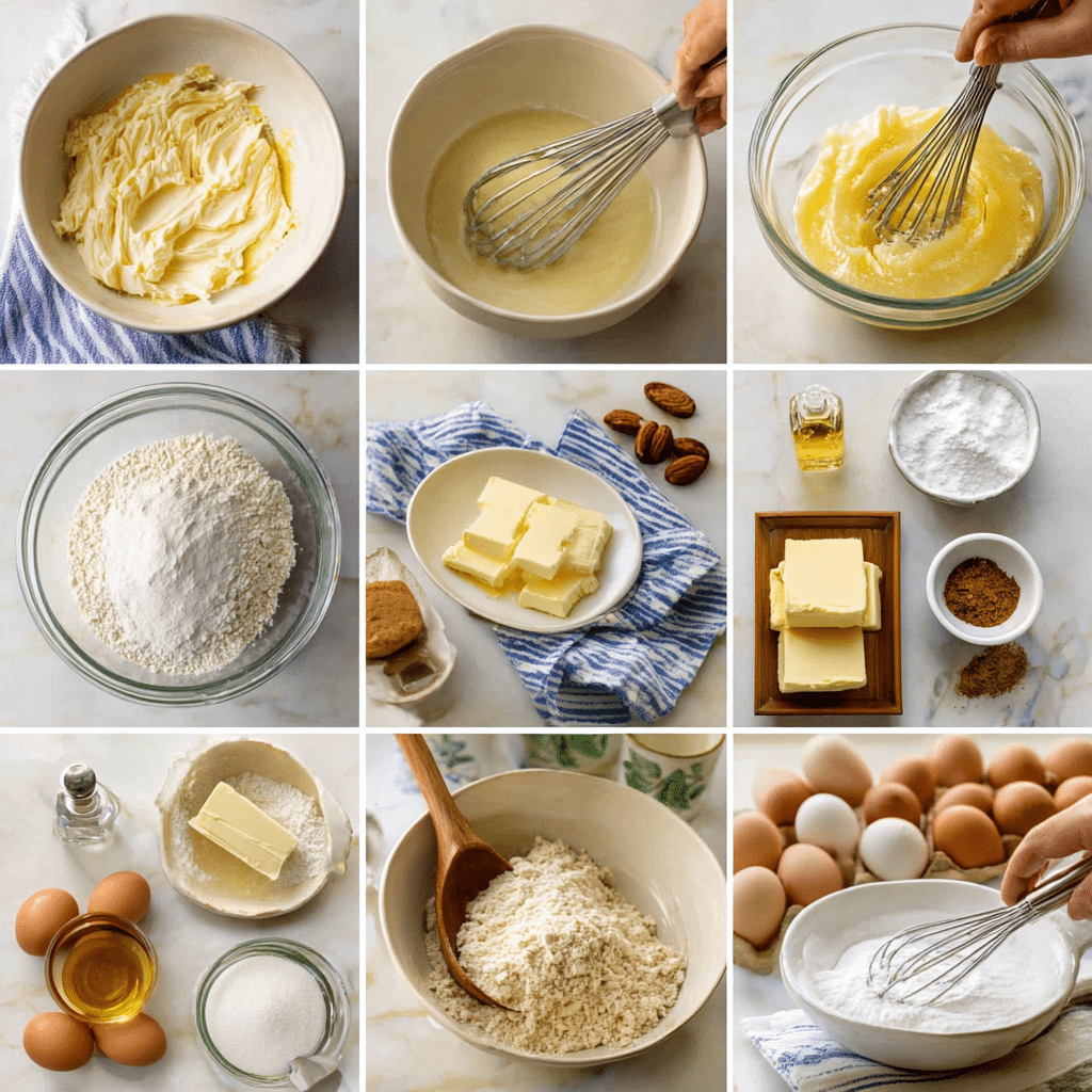 Mixing Haitian Rum Cake batter with spices