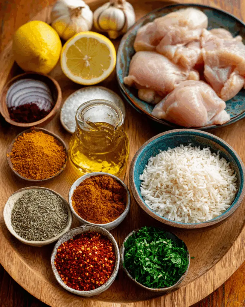 Spices used in One Pot Shawarma Chicken and Rice