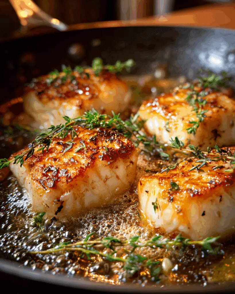Garlic Cream Sauce for Pan-Seared Cod