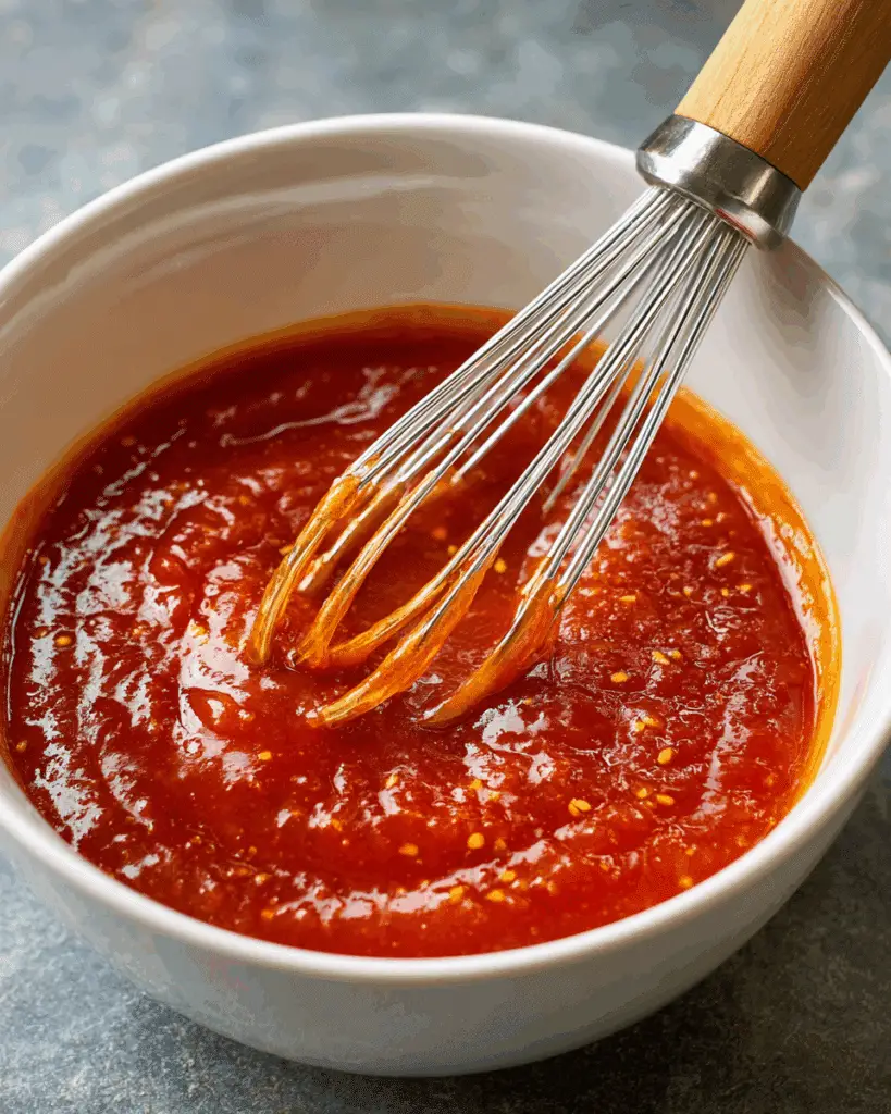 maple sriracha sauce for crispy tofu wings