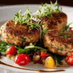 Homemade Maple Chicken Sausage Breakfast Patties in skillet