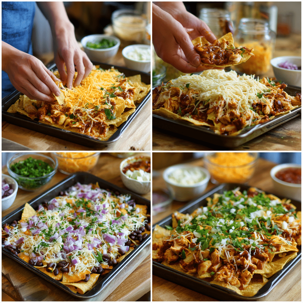 Making Southern BBQ Nachos at home