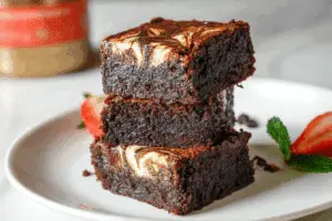 Vietnamese Coffee Brownies with Condensed Milk Swirl recipe