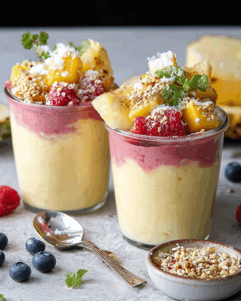 turmeric pineapple smoothie anti-inflammatory layer