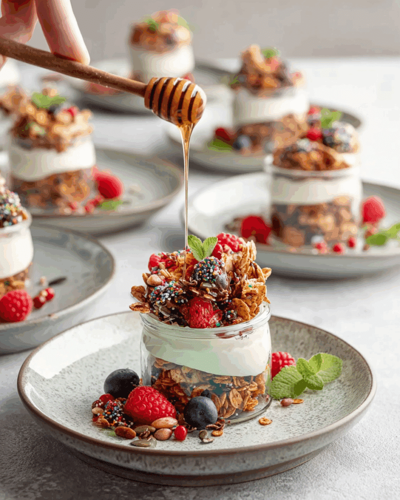 birthday-cake-granola-clusters-baking-tray