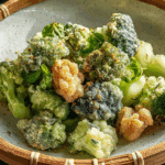 Golden Nori Salted Crispy Broccoli sprinkled with aonori