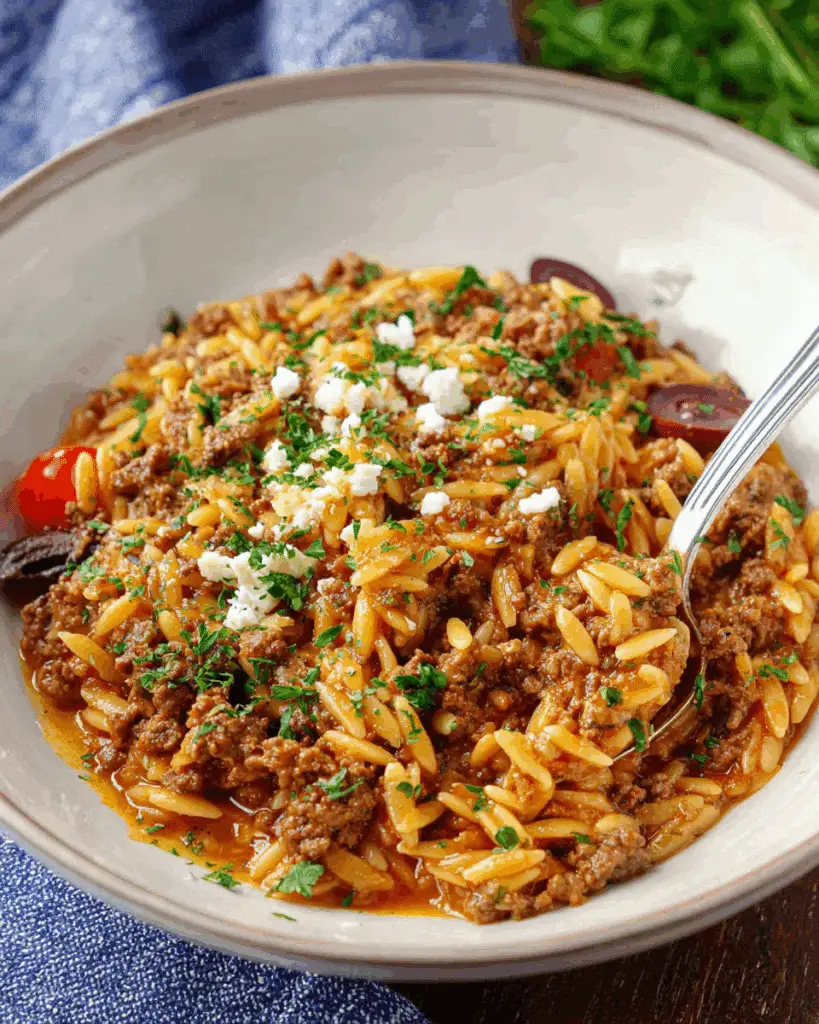 Served Manestra with mint and Romano cheese