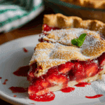 freshly baked strawberry pop-tart pie