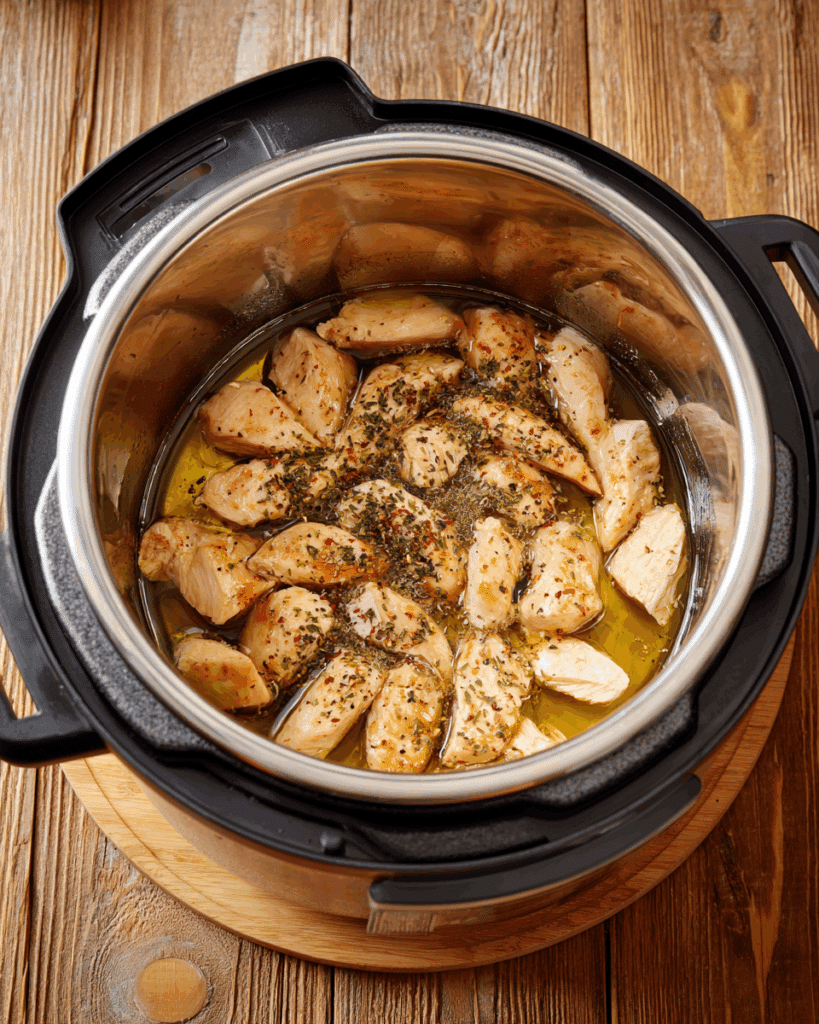 Instant Pot cooking chicken tenderloins step-by-step