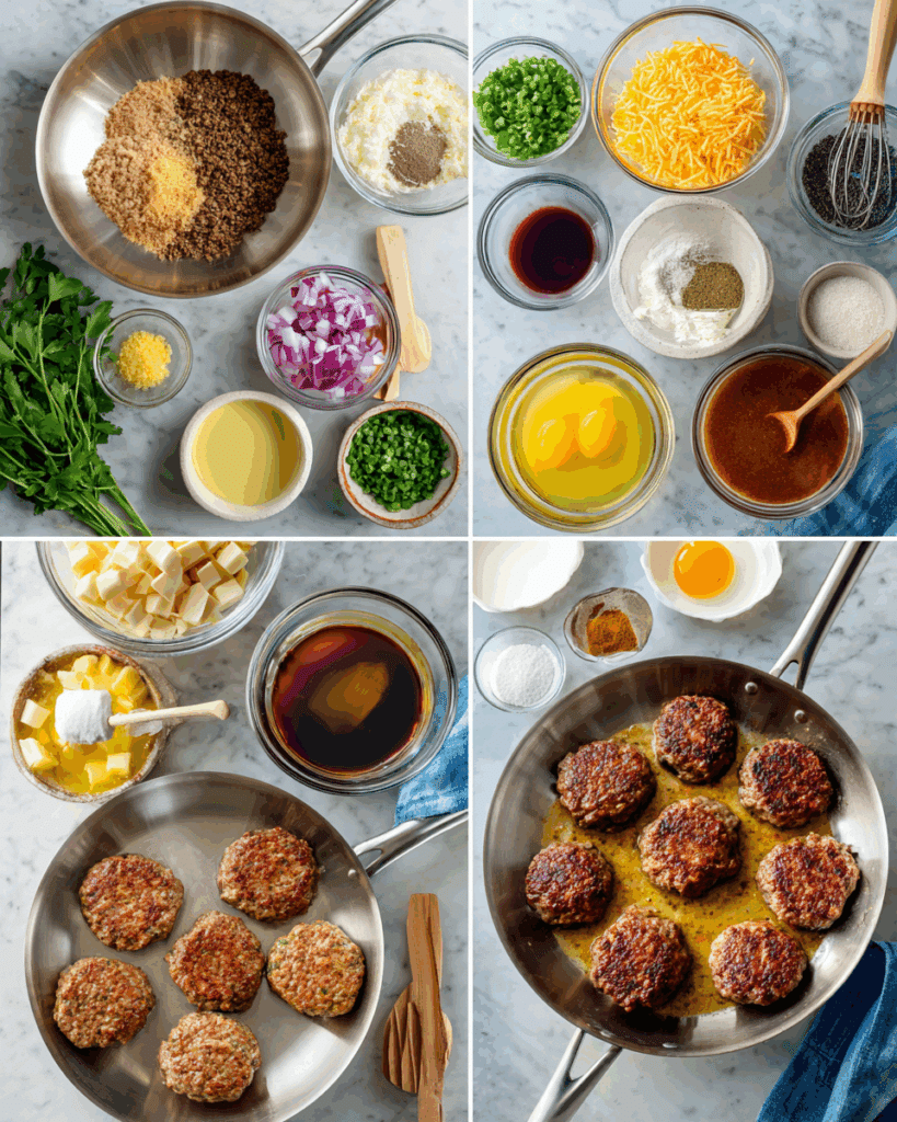 Step by step Salisbury steak recipe