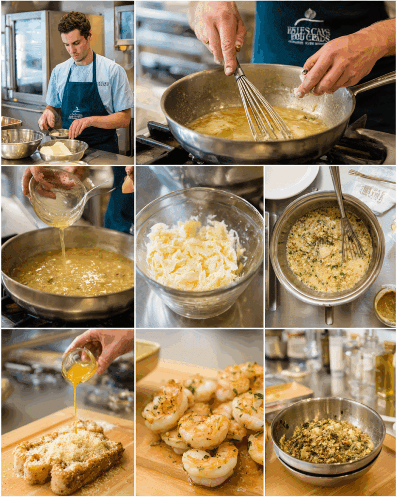 Homemade Alfredo sauce in a saucepan