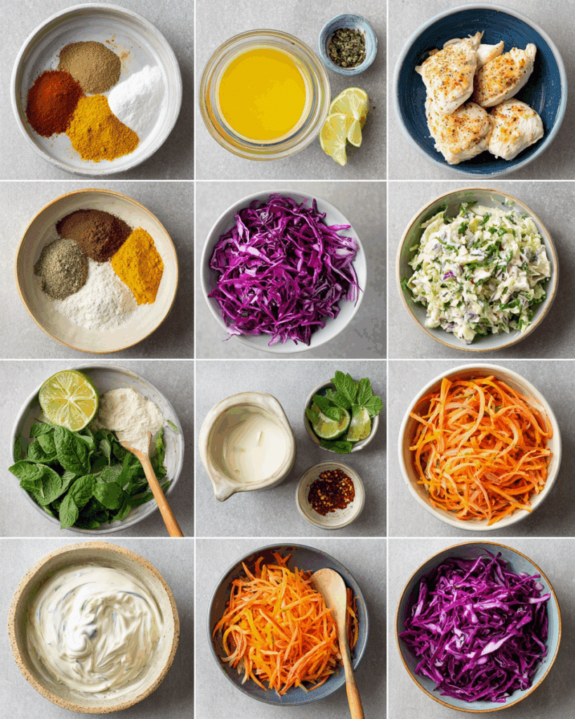 Tossed lime coleslaw with cabbage and carrots