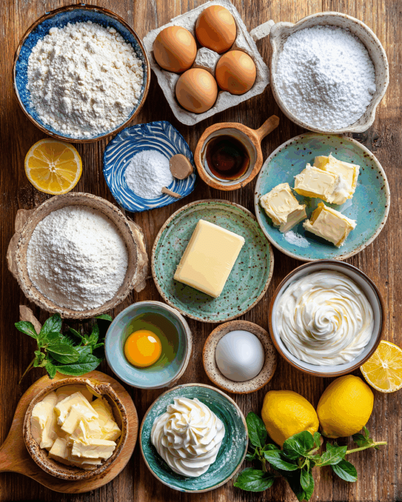 Creamy Sicilian Ricotta Pie Ingredients