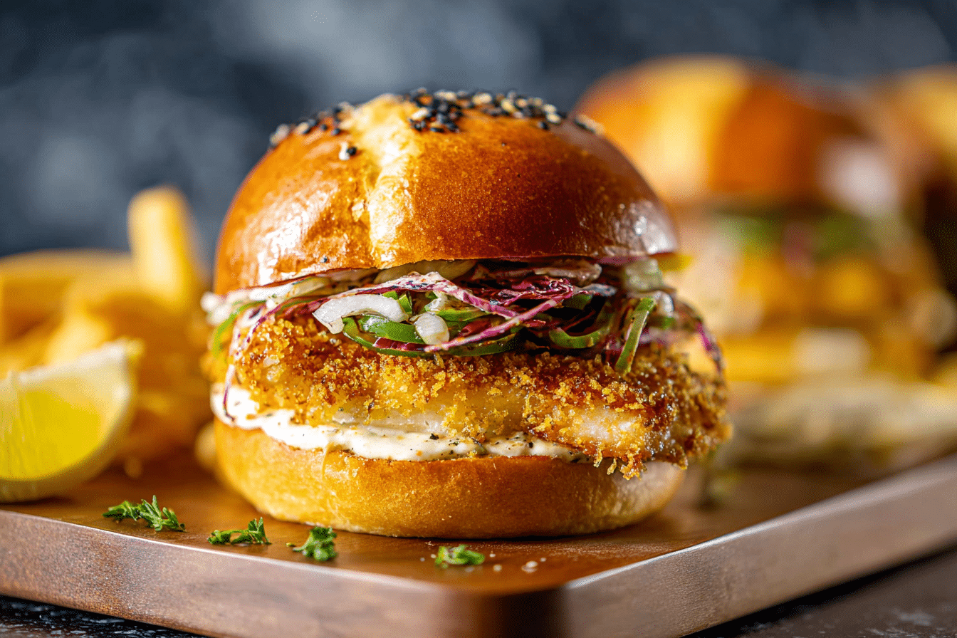 Fish Sandwich Recipe (Crispy and Oven Baked)