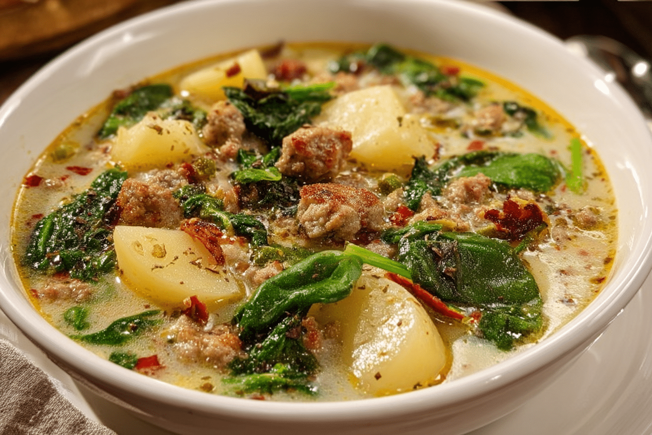 Instant Pot Zuppa Toscana Soup (Sausage & Potato Soup)