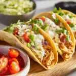 Queso Chicken Tacos
