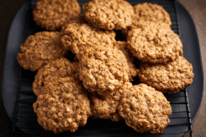 Chewy Rice Krispie Oatmeal Cookies