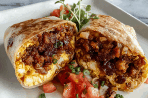 Chorizo Breakfast Burritos