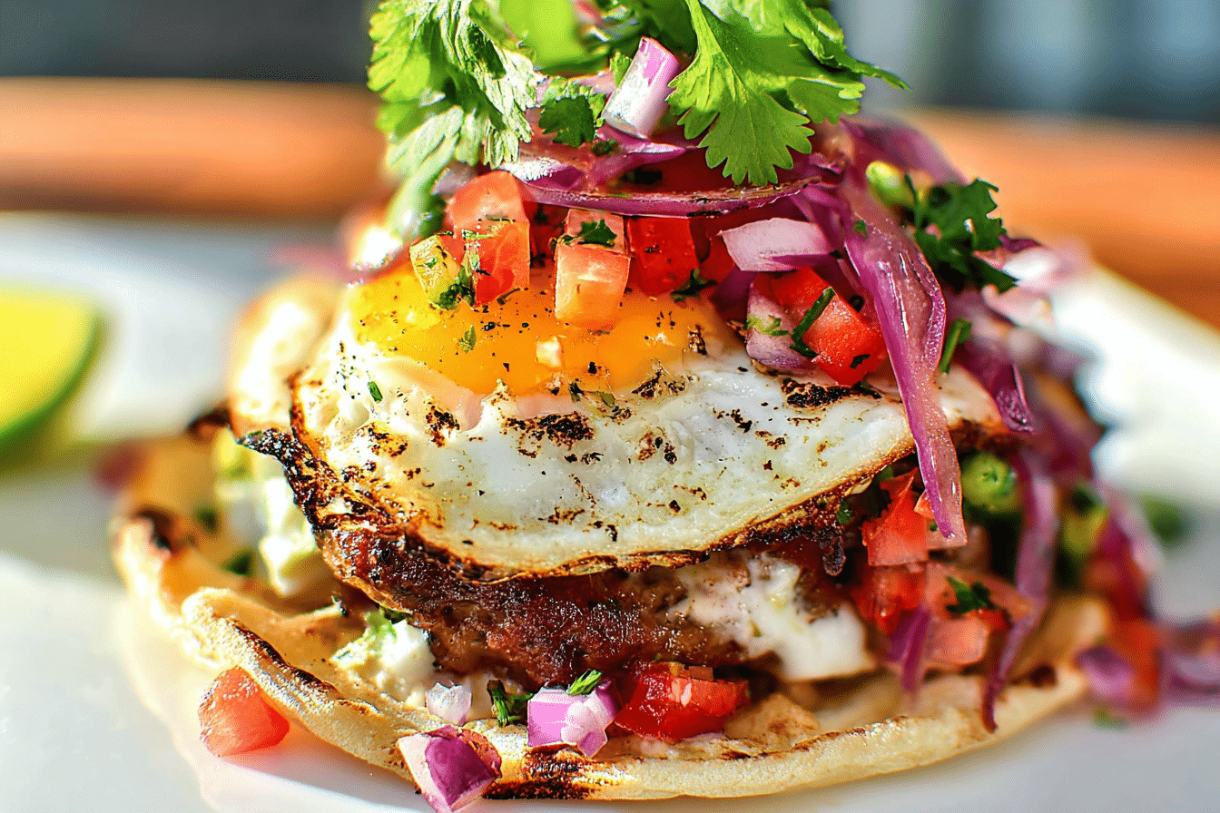 Keto Breakfast SmashBurger Tacos