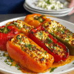 Greek Stuffed Peppers with Feta Cheese Recipe
