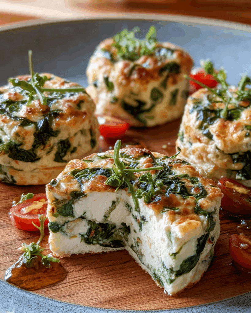 Topped Spinach Cottage Cheese Flagels with avocado and cream cheese