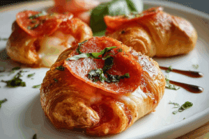 Mozzarella Pepperoni Croissant Rolls