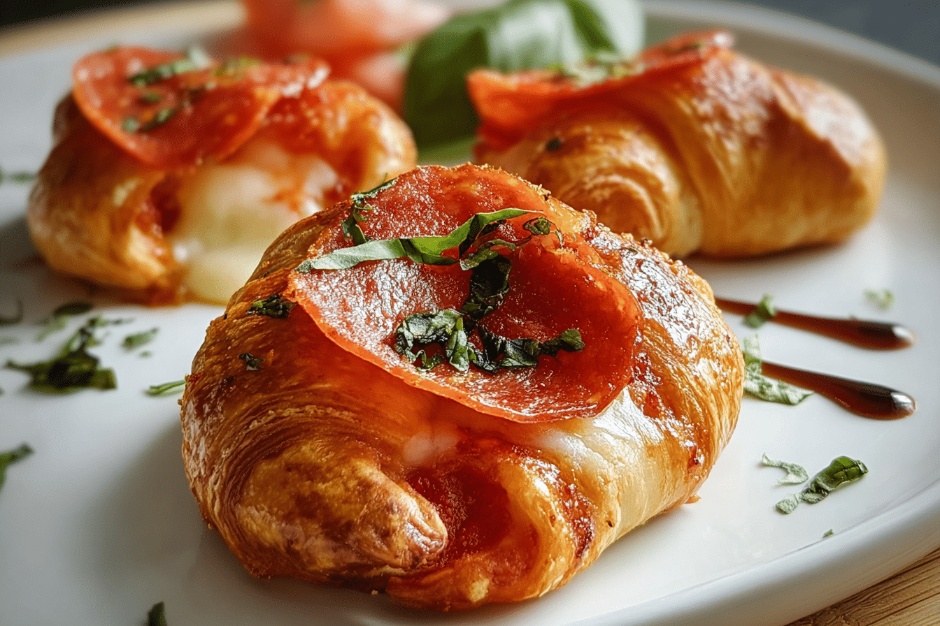 Mozzarella Pepperoni Croissant Rolls