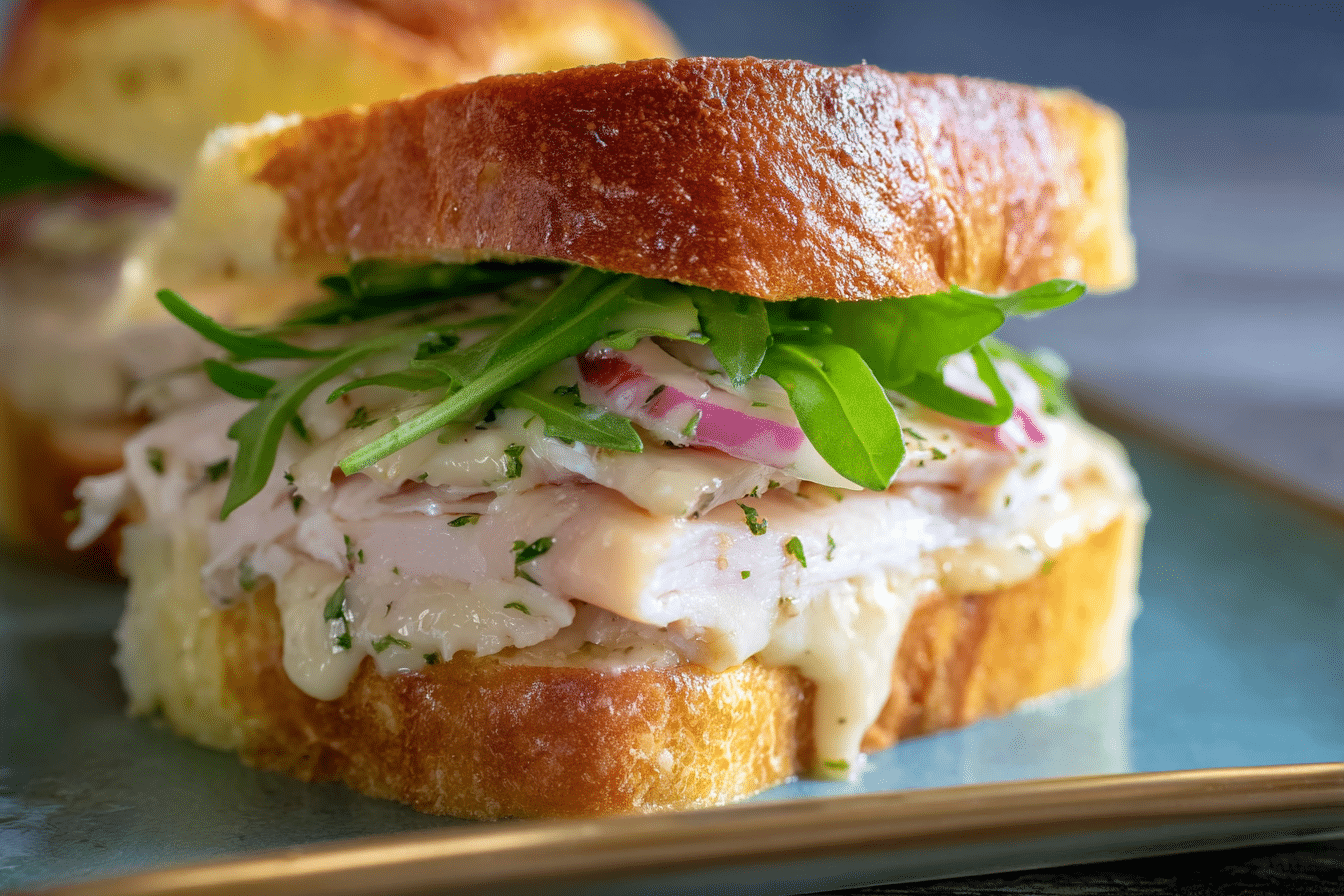 Crock Pot Chicken Cordon Bleu Sandwiches
