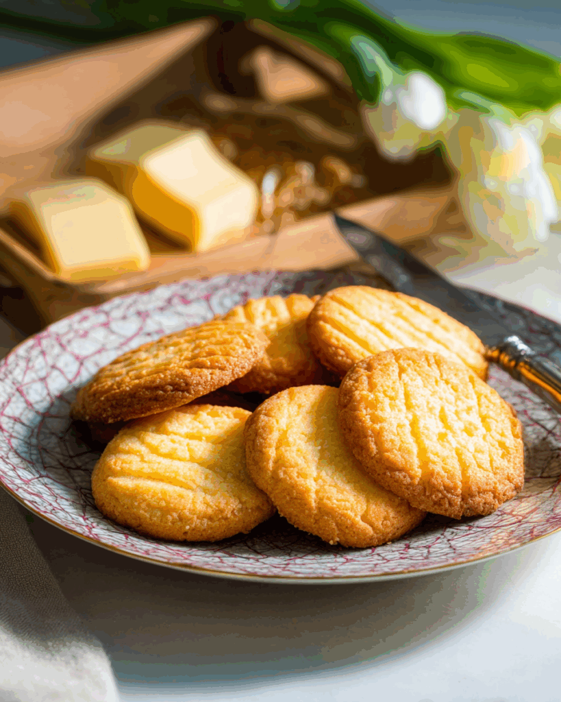 Cross-Hatch French Butter Cookies