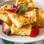Freshly baked Neiman Marcus Cake with cream cheese topping