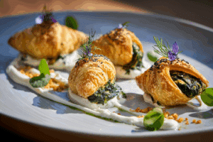 Spinach Puffs with Cream Cheese