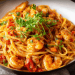 Spicy Shrimp Fra Diavolo with Linguine