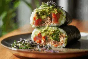 Spicy Tunacado Sushi Burrito