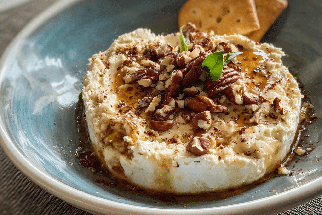 Whipped Parmesan and Honey Pecan Cheese Dip