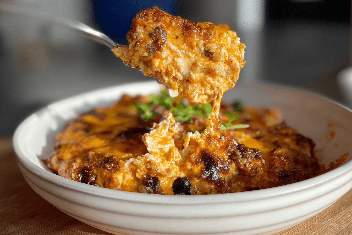 Three Ingredient Chili Cheese Dip