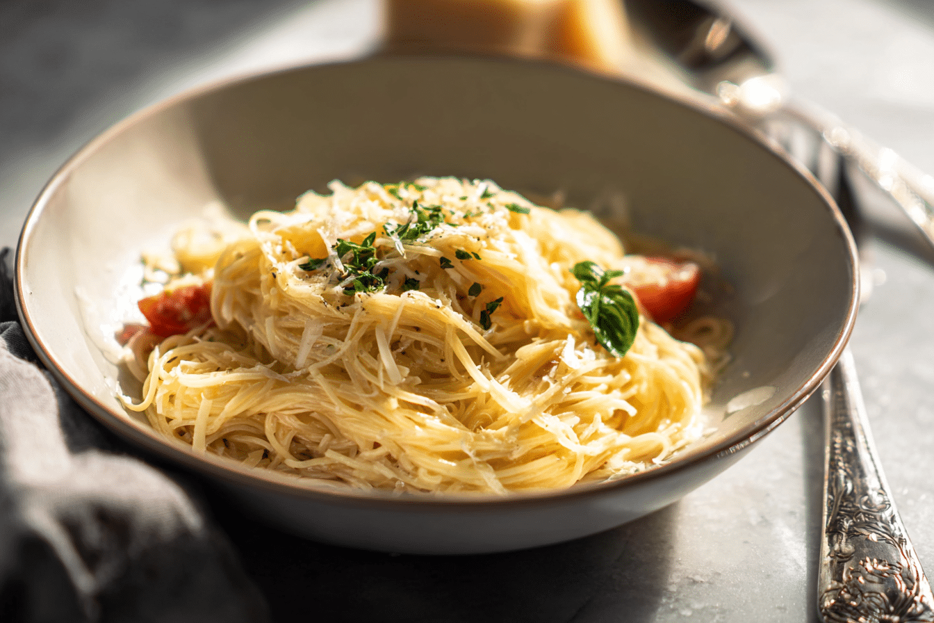 Creamy Angel Hair Pasta