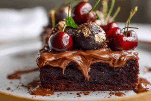 Easy Ferrero Rocher Black Forest Cake